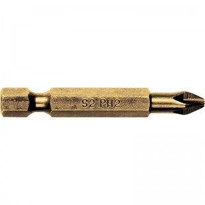 STANLEY/史丹利 6.3MM系列镀钛十字旋具头PH2x50mm(x10) 63-198T-23 旋具头