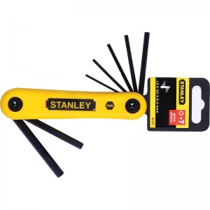 STANLEY/史丹利 7件套公制折叠式内六角扳手1.5-6mm 69-261-23C 内六角扳手