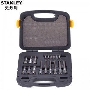 STANLEY/史丹利 18件套6.3MM,12.5MM系列花形旋具套筒组套 91-941-22 其他 套筒扳手附件