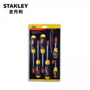 STANLEY/史丹利 6件套胶柄螺丝批(附测电笔) 92-002-23 螺丝批套装