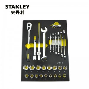 STANLEY/史丹利 28件套12.5MM系列公制工具托 LT-024-23 综合性组合工具