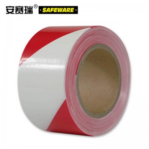 SAFEWARE 安赛瑞 警示隔离带（红白条纹）7cm×130m PE材质