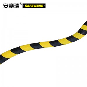 SAFEWARE 安赛瑞 可变形线缆保护带 100×8×1.5cm ABS材质 黄/黑 每条由12个部件组成