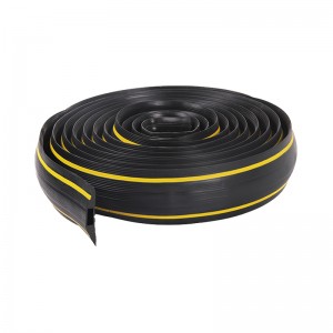 SAFEWARE 安赛瑞 线缆保护带(1孔）7.1×900cm PVC材质 黄/黑