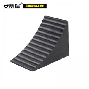 SAFEWARE 安赛瑞 重型车轮止退器（2个装）32×30×26cm 橡胶材质 黑色