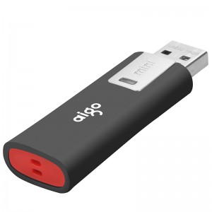 爱国者（aigo）32GB USB2.0 U盘 L8202写保护 黑色 防病毒入侵 防误删