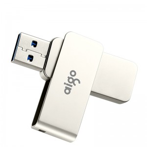 爱国者（aigo）32GB USB3.0 U盘 U330金属旋转系列 银色 快速传输 出色出众