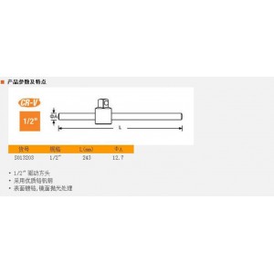 钢盾 S013203 12.5mm系列T型滑杆250mm