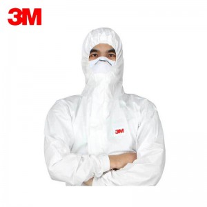 3M 防护服 白色带帽连体 防静电 防尘喷漆液体 防喷溅机械维修清洁 yzlp 4545 