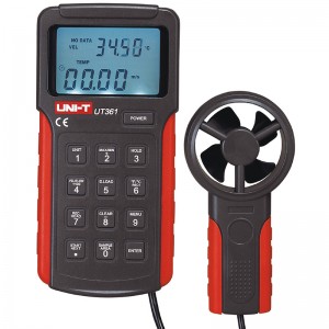 优利德（UNI-T）UT361 风速仪 风速计高精度数字风速计 测风仪 风温风湿度测量仪