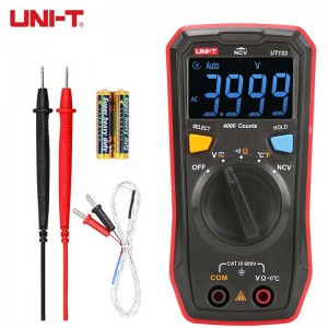 优利德（UNI-T）UT123 家用数字万用表 迷你万能表 电工表 高精度测温多用表电流表