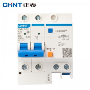 正泰（CHNT）NXBLE-63-2P 小型漏电保护断路器 漏保空气开关  2P C63 30mA 6kA