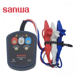 sanwa KS1相序表/日本三和 检测100-500V三相工业用电缺相/逆相/欠电压/过电压/相电压不平衡/火线设别等功能