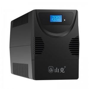 山克SK1000A ups不间断电源 办公电脑UPS电源600W 稳压后备电源 家用停电应急备用电源