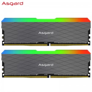 阿斯加特（Asgard）16GB(8Gx2)套装 DDR4 3200频率 台式机内存条 RGB灯条-炫彩灯效/W2